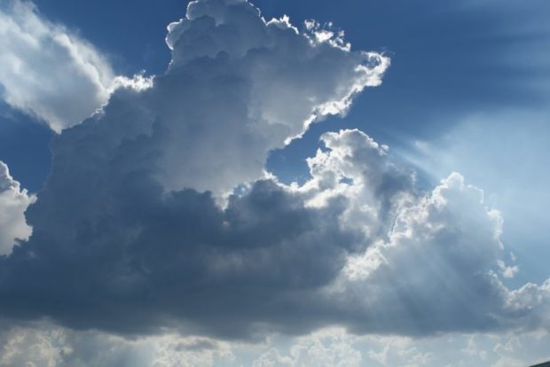 sunlight through clouds