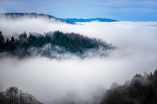 Clouds above the mountains